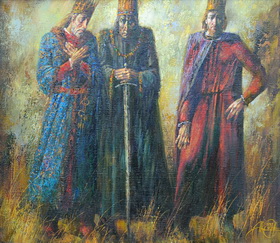 Three Kings 2014.  Canvas, oil. 70х80 cm