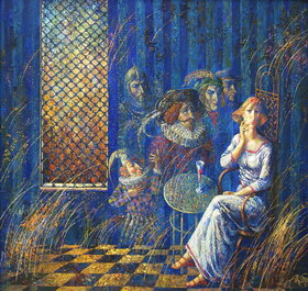 Blue room. 2008y. Canvas, oil. 69х73 cm.