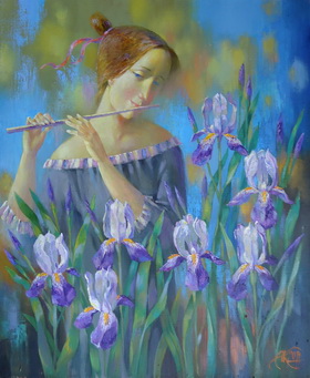 Irises. 2011. Canvas, oil. 50x60 cm.