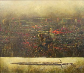 Vytautas Time 2009 г. Canvas, oil. 93x110 cm.