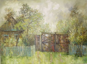 Paradise Gate 2009 г. Canvas, oil. 60x80 cm.